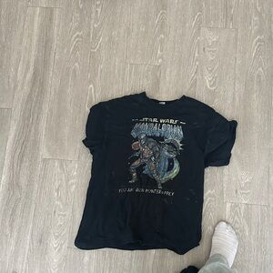 Star Wars The Mandalorian Graphic Tee - Black with Multicolor Print